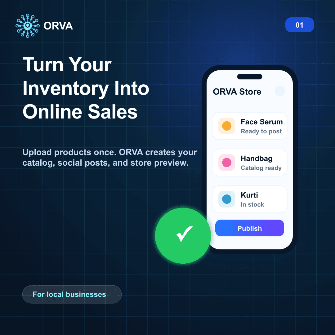 ORVA turns inventory into catalog and online sales posts